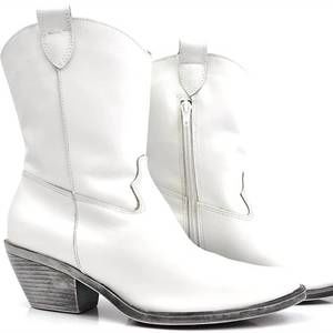 NEW OLD CUTLER women's genuine leather western boots in white